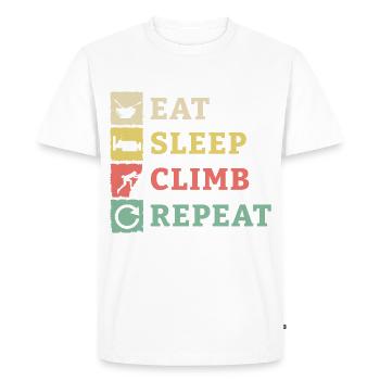 Boulder Escalade Alpinisme Escalade Cadeau d’Escalade - T-shirt Premium bio Homme - blanc - Devant - Nico (187cm)