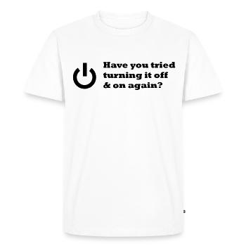 Computer science funny computer nerd geek - Men's Premium Organic T-Shirt - white - Front - Nico (187cm)