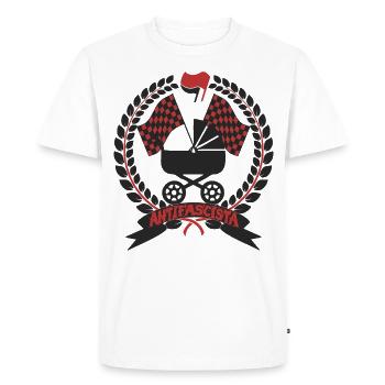 Antifa Baby stroller - Men's Premium Organic T-Shirt - white - Front - Nico (187cm)