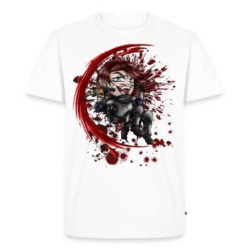 Little Killer - Men's Premium Organic T-Shirt - white - Front - Nico (187cm)