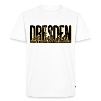 Dresden Deutschland Germany Skyline Stadt City - Men's Premium Organic T-Shirt - white - Front - Nico (187cm)