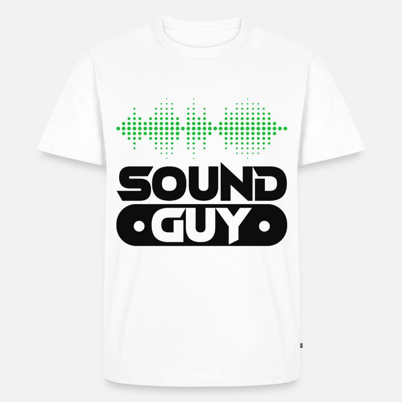 Technicien audio maître du son - T-shirt Premium bio Homme - blanc