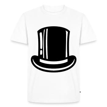 Cylindre de toilettage - T-shirt Premium bio Homme - blanc - Devant - Nico (187cm)