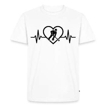 Heart Hockey Sports - Men's Premium Organic T-Shirt - white - Front - Nico (187cm)