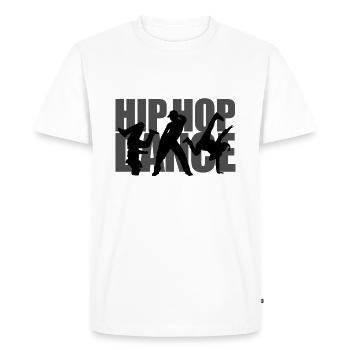 Hip hop dance battle music girl and boy lesson - Men's Premium Organic T-Shirt - white - Front - Nico (187cm)
