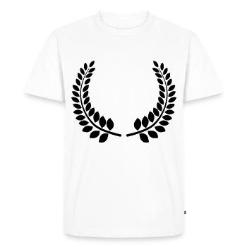 Épis Couronne Symbole couronne d’épis - T-shirt Premium bio Homme - blanc - Devant - Nico (187cm)