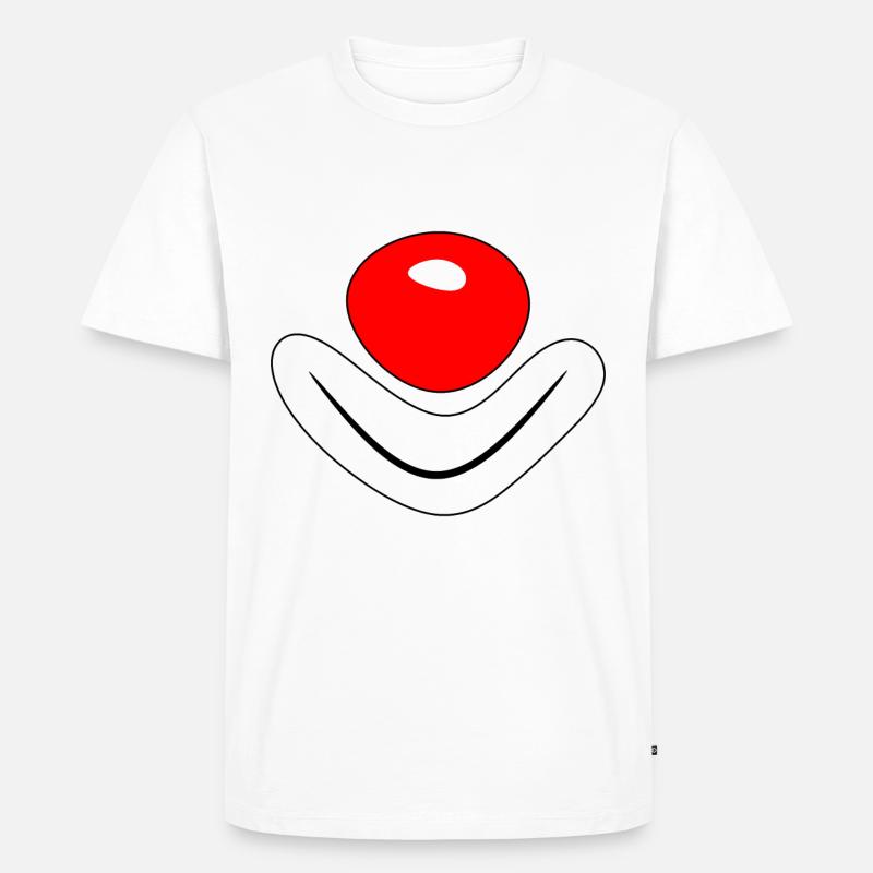 Ich bin ein Clown - Männer Premium Bio T-Shirt - Weiß