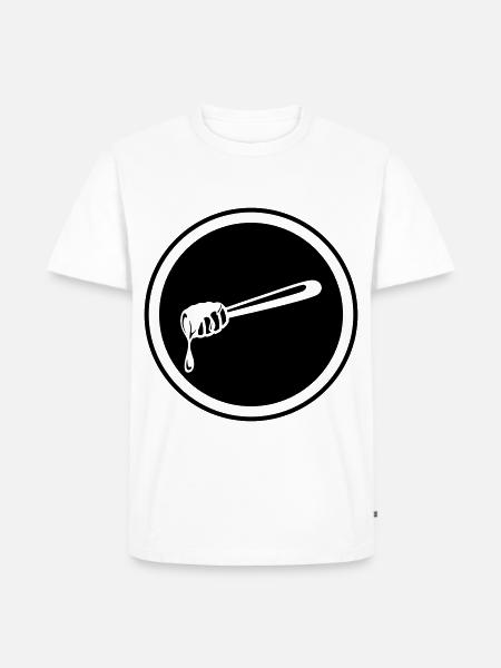 Stick chisel symbol beekeeper - Men's Premium Organic T-Shirt - white