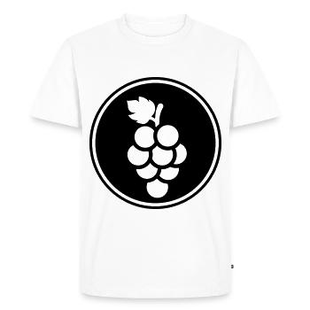 raisins - T-shirt Premium bio Homme - blanc - Devant - Nico (187cm)