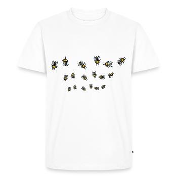 Swarm of bees - Men's Premium Organic T-Shirt - white - Front - Nico (187cm)