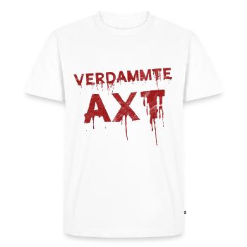 Déguisement sanglant halloween halloween - T-shirt Premium bio Homme - blanc - Devant - Nico (187cm)