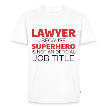 Avocat Avocat Avocat Droit Idées cadeaux - T-shirt Premium bio Homme - blanc - Devant - Nico (187cm)