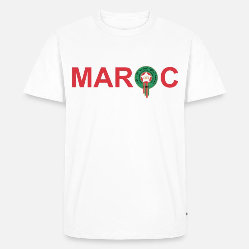 Marokko - Männer Premium Bio T-Shirt - Weiß