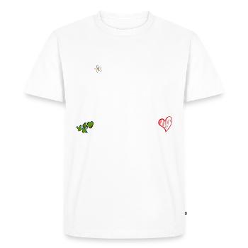 J’aime les bâzeurs de montagne fan-shirt fête populaire - T-shirt Premium bio Homme - blanc - Devant - Nico (187cm)