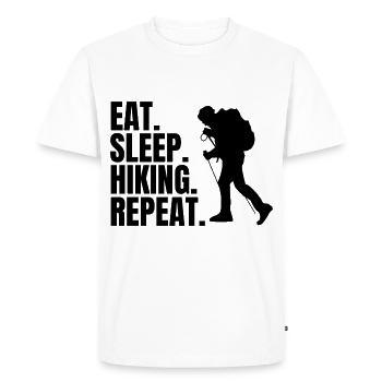 Hiking Mountain Mountains Mountaineering Hiking Mountains - Men's Premium Organic T-Shirt - white - Front - Nico (187cm)