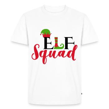 Cadeau d'équipe de lutins Noël Père Noël Weih - T-shirt Premium bio Homme - blanc - Devant - Nico (187cm)
