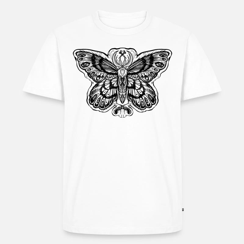 Magic Moth - Männer Premium Bio T-Shirt - Weiß
