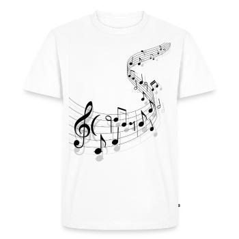 Musicien musicien NEW DESIGN 2020 - T-shirt Premium bio Homme - blanc - Devant - Nico (187cm)