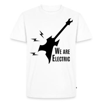 Guitare - Guitare / Heavy Metal / Rock - T-shirt Premium bio Homme - blanc - Devant - Nico (187cm)