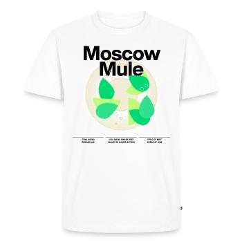 Mixology cocktail pour le bar à domicile « Moscow Mule » - T-shirt Premium bio Homme - blanc - Devant - Nico (187cm)