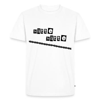 aurait la chaîne de vélo vélo vélo - T-shirt Premium bio Homme - blanc - Devant - Nico (187cm)