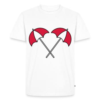 Parasol motif été - T-shirt Premium bio Homme - blanc - Devant - Nico (187cm)