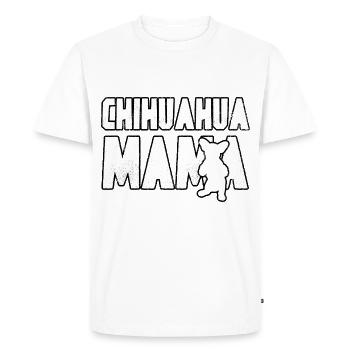 Chihuahua mama - T-shirt Premium bio Homme - blanc - Devant - Nico (187cm)
