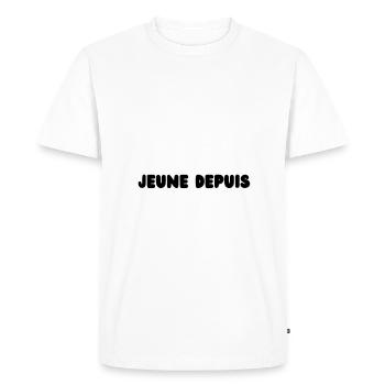 je ne suis pas vieux - T-shirt Premium bio Homme - blanc - Devant - Nico (187cm)