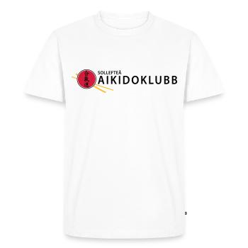 Logo de l’aïkido Solleftea - T-shirt Premium bio Homme - blanc - Devant - Nico (187cm)