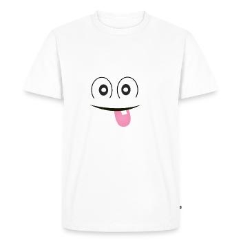 Fun - T-shirt Premium bio Homme - blanc - Devant - Nico (187cm)