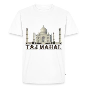 Taj Mahal Inde Namaste Agra - T-shirt Premium bio Homme - blanc - Devant - Nico (187cm)