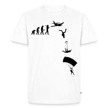 Skydive Freefly Skydiving Skydiving Shirt - Men's Premium Organic T-Shirt - white - Front - Nico (187cm)