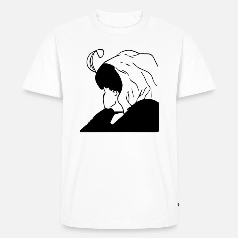 die alte oder junge frau - Männer Premium Bio T-Shirt - Weiß