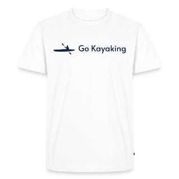Kayaking - Men's Premium Organic T-Shirt - white - Front - Nico (187cm)