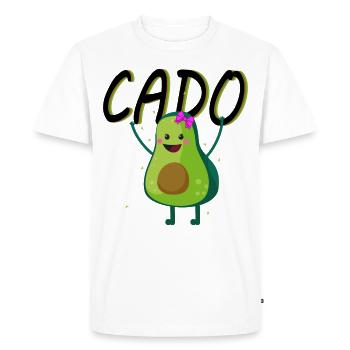 Avocat végétalien végétarien pour les couples Cadeaux partenaires - T-shirt Premium bio Homme - blanc - Devant - Nico (187cm)