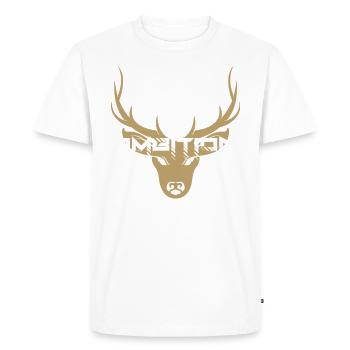 Ambition chasseurs - T-shirt Premium bio Homme - blanc - Devant - Nico (187cm)