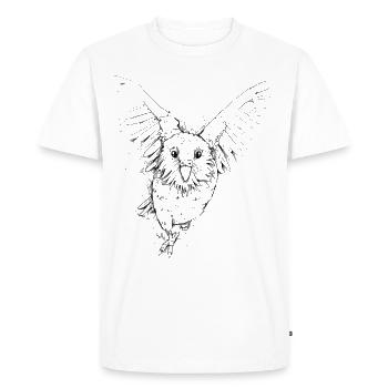 Kakapo Drawing - Men's Premium Organic T-Shirt - white - Front - Nico (187cm)
