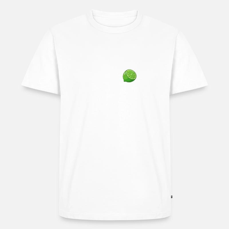 Citron vert Citron vert Fruit Fruit Dessin - T-shirt Premium bio Homme - blanc