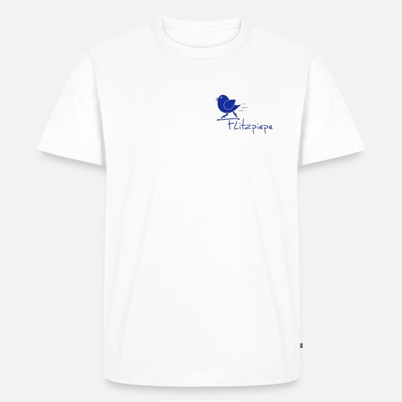 Flitzpiepe - Männer Premium Bio T-Shirt - Weiß