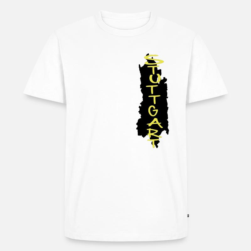 stuttgart - Männer Premium Bio T-Shirt - Weiß