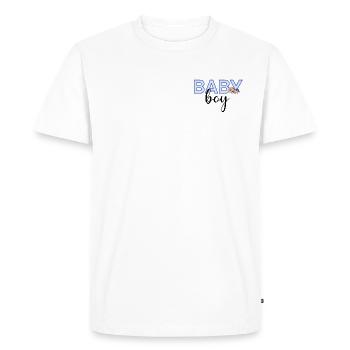 Bébé - T-shirt Premium bio Homme - blanc - Devant - Nico (187cm)