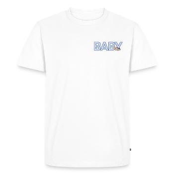 Bébé - T-shirt Premium bio Homme - blanc - Devant - Nico (187cm)