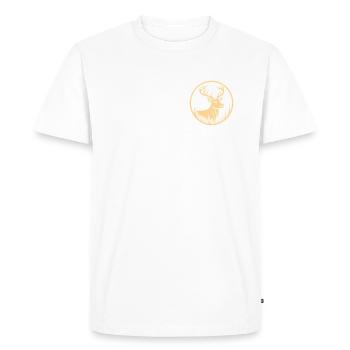Le fier cerf de la forêt - T-shirt Premium bio Homme - blanc - Devant - Nico (187cm)