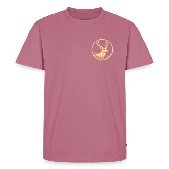 Le fier cerf de la forêt - T-shirt Premium bio Homme - mauve - Devant - Nico (187cm)