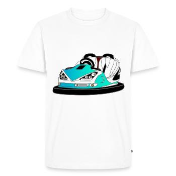 autoscooter fahrgeschäft kirmes - T-shirt Premium bio Homme - blanc - Devant - Nico (187cm)