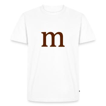 Déguisement de costume MM - Carnival Carnival Group - T-shirt Premium bio Homme - blanc - Devant - Nico (187cm)