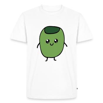 Olives saines - T-shirt Premium bio Homme - blanc - Devant - Nico (187cm)