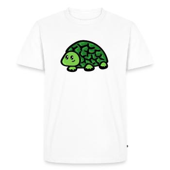Turtle - Men's Premium Organic T-Shirt - white - Front - Nico (187cm)