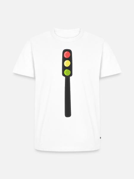 Traffic light - Men's Premium Organic T-Shirt - white