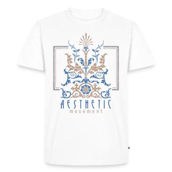 Art Nouveau, Arts & Crafts Vintage-1900 - Men's Premium Organic T-Shirt - white - Front - Nico (187cm)